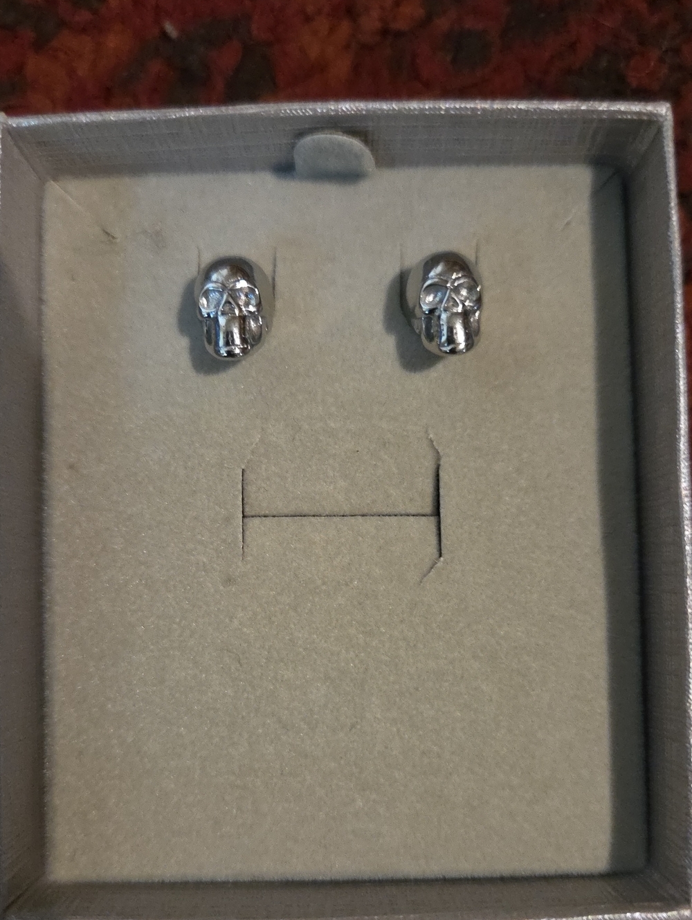 Stainless Steel Skull Earrings